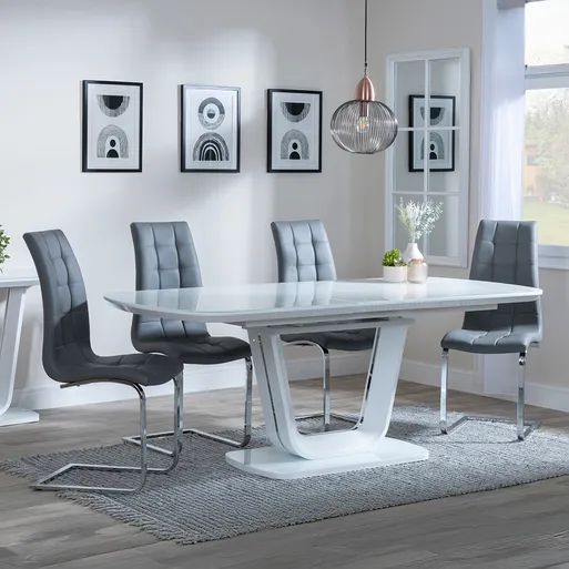 White/ Off White Dining Room Furniture